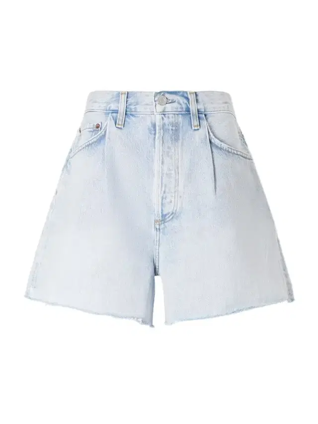 AGOLDE Rhoda Frayed Organic Denim Shorts