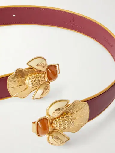 Sonia Petroff Bee Gold-tone And Leather Belt | Thumbnail 3 Sonia Petroff Bee Gold-tone And Leather Belt | Thumbnail 3