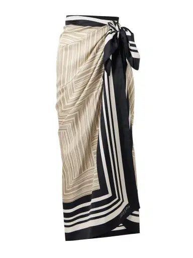 Joseph Nixie Striped Silk Satin-twill Pareo | Thumbnail 1 Joseph Nixie Striped Silk Satin-twill Pareo | Thumbnail 1