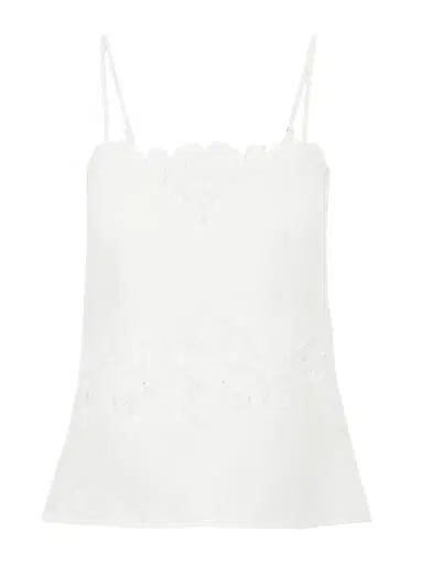 Miguelina Olympia Embroidered Linen And Cotton-blend Camisole | Thumbnail 1 Miguelina Olympia Embroidered Linen And Cotton-blend Camisole | Thumbnail 1