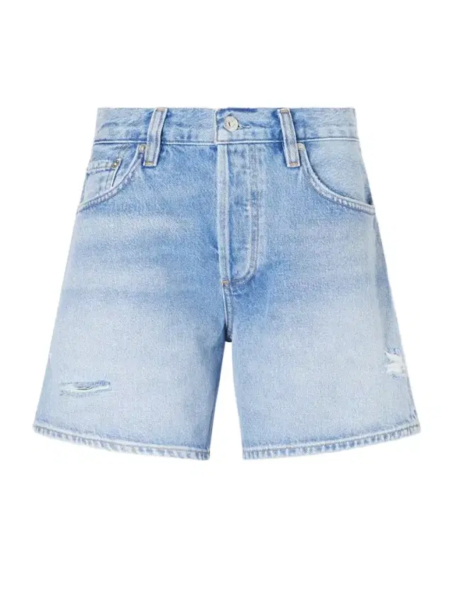 Billie Distressed Organic Denim Shorts