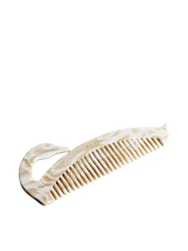 Gohar World Swan Marbled Acetate Hair Comb | Thumbnail 1 Gohar World Swan Marbled Acetate Hair Comb | Thumbnail 1