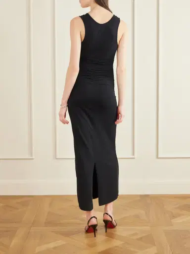 Another Tomorrow Ruched Stretch-jersey Maxi Dress | Thumbnail 3 Another Tomorrow Ruched Stretch-jersey Maxi Dress | Thumbnail 3