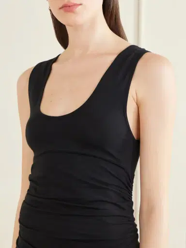 Another Tomorrow Ruched Stretch-jersey Maxi Dress | Thumbnail 4 Another Tomorrow Ruched Stretch-jersey Maxi Dress | Thumbnail 4
