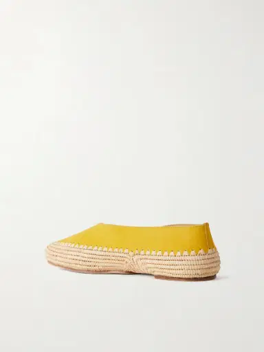 Gabriela Hearst Strength Suede And Raffia Ballet Flats | Thumbnail 3 Gabriela Hearst Strength Suede And Raffia Ballet Flats | Thumbnail 3