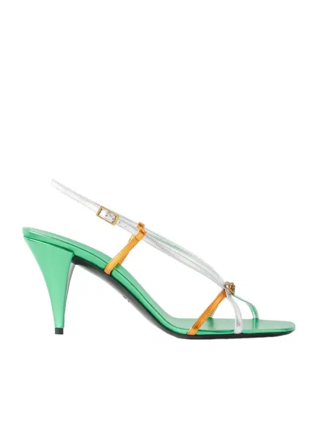 80 Metallic-leather Sandals
