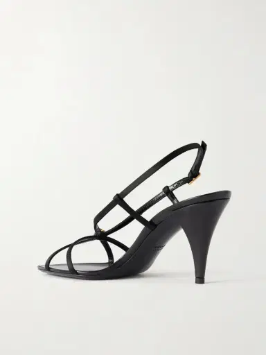 Versace 80 Satin Logo-embellished Sandals | Thumbnail 3 Versace 80 Satin Logo-embellished Sandals | Thumbnail 3