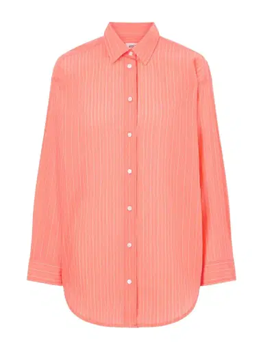 AGOLDE Sona Striped Cotton-blend Shirt | Thumbnail 1 AGOLDE Sona Striped Cotton-blend Shirt | Thumbnail 1