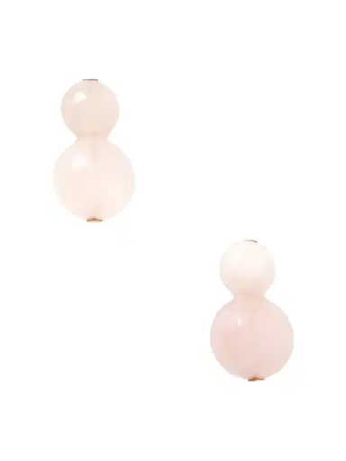 Jennifer Behr Cara Rose Quartz Earrings | Thumbnail 1 Jennifer Behr Cara Rose Quartz Earrings | Thumbnail 1