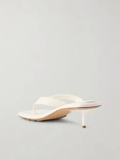 Bottega Veneta Sampieri Thong Leather-trimmed And Rubber Sandals | Thumbnail 3 Bottega Veneta Sampieri Thong Leather-trimmed And Rubber Sandals | Thumbnail 3