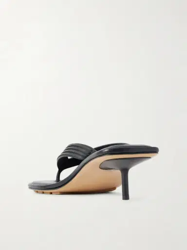 Bottega Veneta Sampieri Thong Leather-trimmed And Rubber Sandals | Thumbnail 3 Bottega Veneta Sampieri Thong Leather-trimmed And Rubber Sandals | Thumbnail 3