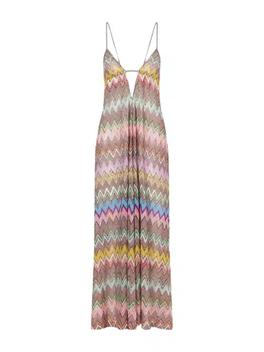 Missoni Striped Metallic Crochet-knit Coverup | Thumbnail 1 Missoni Striped Metallic Crochet-knit Coverup | Thumbnail 1