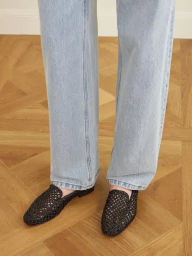 Le Monde Béryl Woven Leather Loafers | Thumbnail 2