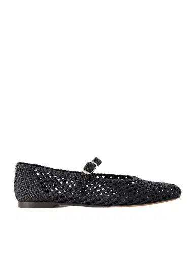 Le Monde Béryl Mary Jane Knotted Leather Ballet Flats | Thumbnail 1 Le Monde Béryl Mary Jane Knotted Leather Ballet Flats | Thumbnail 1