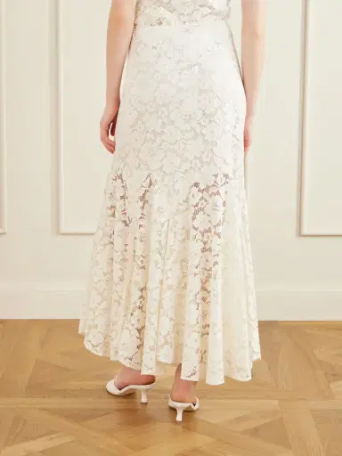 Rixo Jade Pleated Lace Midi Skirt | Thumbnail 4 Rixo Jade Pleated Lace Midi Skirt | Thumbnail 4