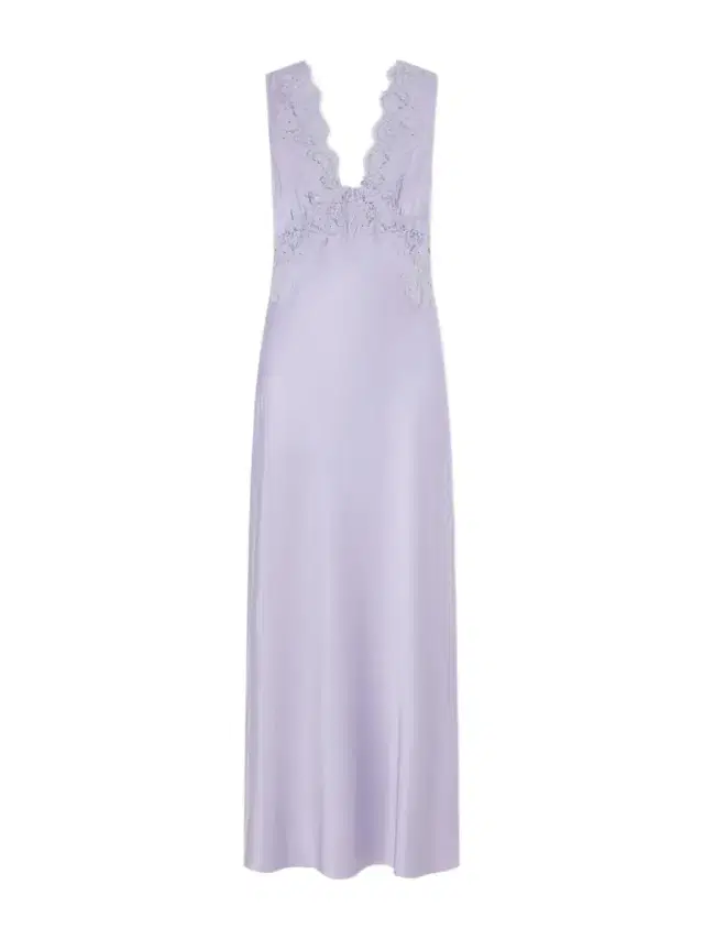 Lysandra Lace-trimmed Satin Maxi Dress