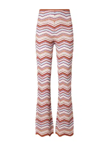 Rixo Boni Striped Chocheted Cotton Straight-leg Pants | Thumbnail 1 Rixo Boni Striped Chocheted Cotton Straight-leg Pants | Thumbnail 1