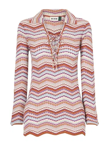 Rixo Brody Crochet-knit Cotton Top | Thumbnail 1 Rixo Brody Crochet-knit Cotton Top | Thumbnail 1