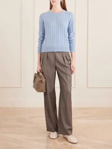 Nili Lotan Silvie Cable-knit Cashmere Sweater | Thumbnail 2