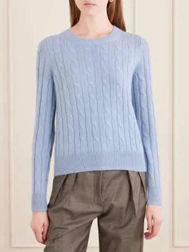 Nili Lotan Silvie Cable-knit Cashmere Sweater | Thumbnail 3