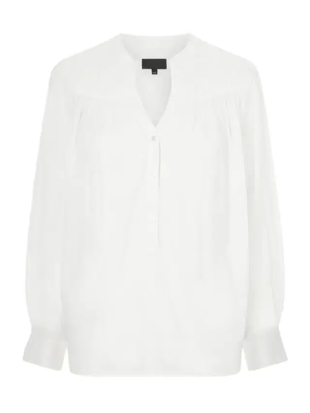 Nili Lotan Clarys Embroidered Gathered Cotton-voile Blouse