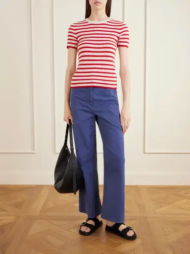 Nili Lotan Megan Cotton-blend Wide-leg Pants | Thumbnail 2