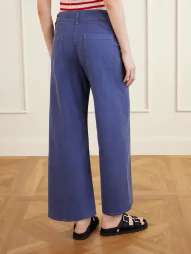 Nili Lotan Megan Cotton-blend Wide-leg Pants | Thumbnail 4