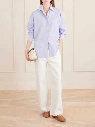 Nili Lotan Yorke Striped Cotton Shirt | Thumbnail 2 Nili Lotan Yorke Striped Cotton Shirt | Thumbnail 2