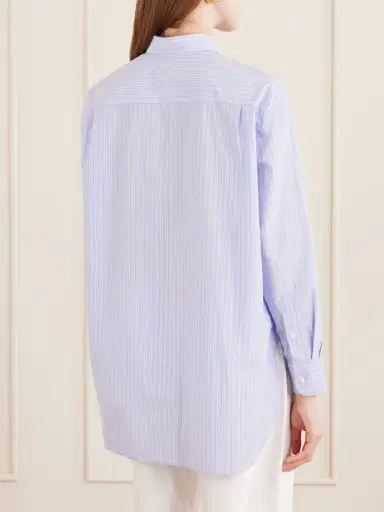 Nili Lotan Yorke Striped Cotton Shirt | Thumbnail 4 Nili Lotan Yorke Striped Cotton Shirt | Thumbnail 4