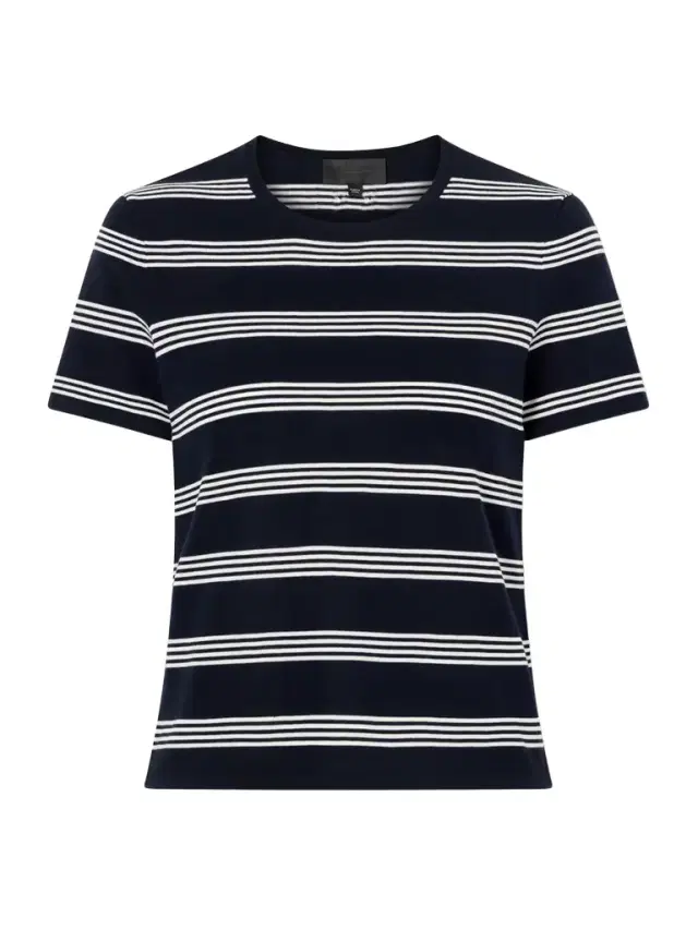 Nili Lotan Lansie Striped Cotton-jersey T-shirt