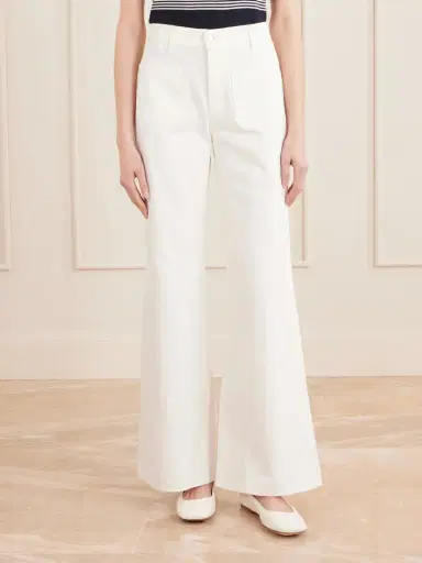 Nili Lotan Florence High-rise Distressed Flared Jeans | Thumbnail 3 Nili Lotan Florence High-rise Distressed Flared Jeans | Thumbnail 3