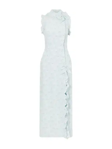 Alessandra Rich Printed Silk Midi Dress | Thumbnail 1