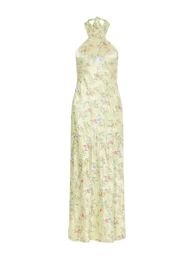 Dune Floral-embroidered Satin Maxi Dress