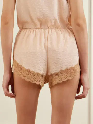 Chloé Lace-trimmed Silk-jacquard Shorts | Thumbnail 4