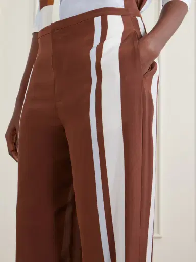 SIR. Marais Striped Silk Straight-leg Pants | Thumbnail 5 SIR. Marais Striped Silk Straight-leg Pants | Thumbnail 5