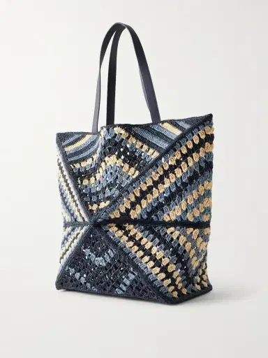 Loewe + Paula's Ibiza Puzzle Fold Large Leather-trimmed Raffia Shoulder Bag | Thumbnail 10 Loewe + Paula's Ibiza Puzzle Fold Large Leather-trimmed Raffia Shoulder Bag | Thumbnail 10