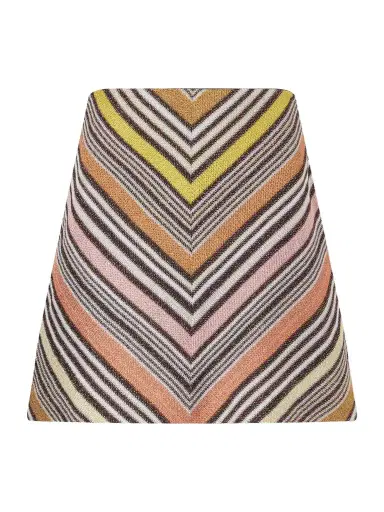Missoni Striped Metallic Crochet-knit Mini Skirt | Thumbnail 1 Missoni Striped Metallic Crochet-knit Mini Skirt | Thumbnail 1