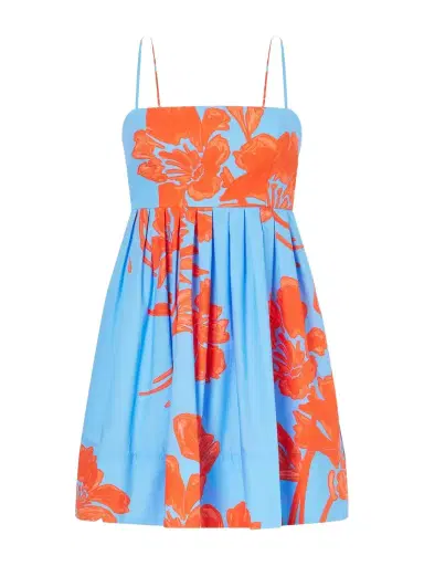 Cara Cara Leo Floral-print Cotton-poplin Midi Dress | Thumbnail 1 Cara Cara Leo Floral-print Cotton-poplin Midi Dress | Thumbnail 1