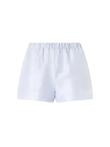 Cult Gaia Mori Linen And Silk-blend Satin Shorts | Thumbnail 1 Cult Gaia Mori Linen And Silk-blend Satin Shorts | Thumbnail 1