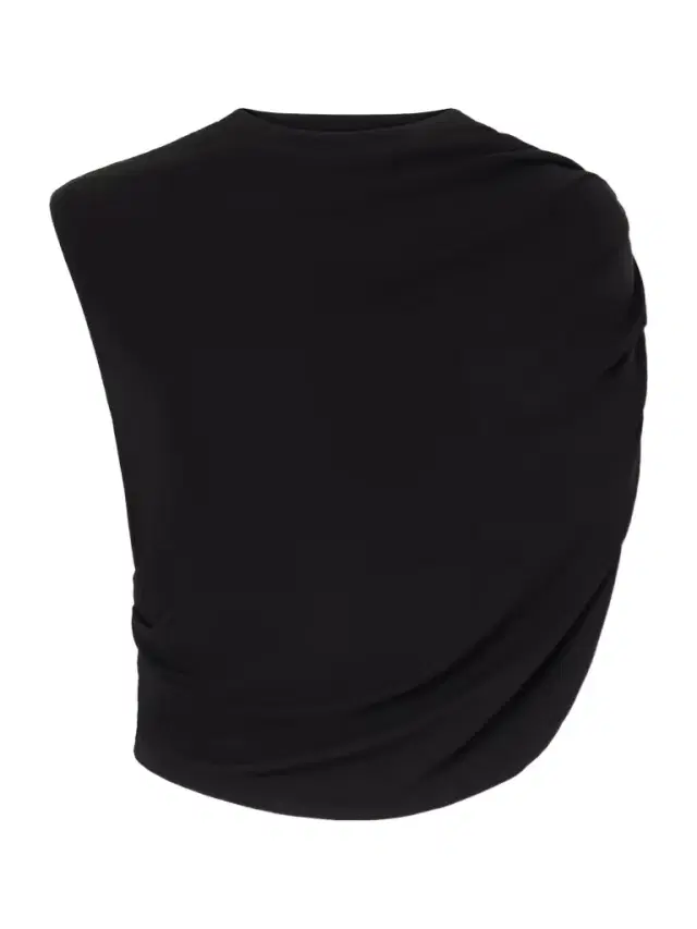 Celene Cropped Ruched Crepe Top