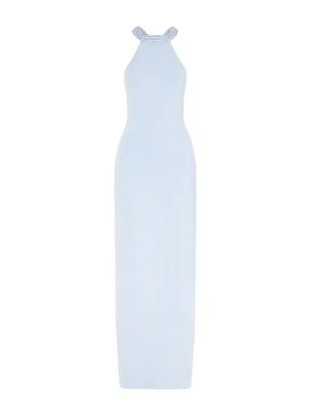 Cult Gaia Cassidy Knitted Halterneck Maxi Dress