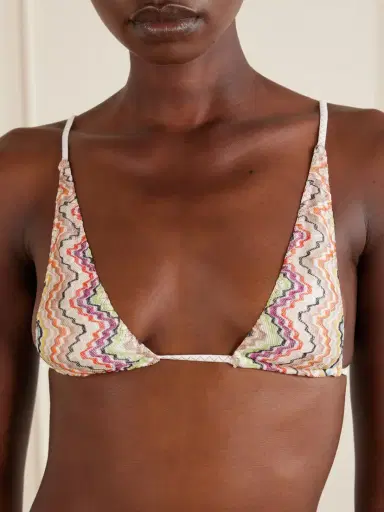 Missoni Mare Striped Metallic Triangle Bikini | Thumbnail 4 Missoni Mare Striped Metallic Triangle Bikini | Thumbnail 4