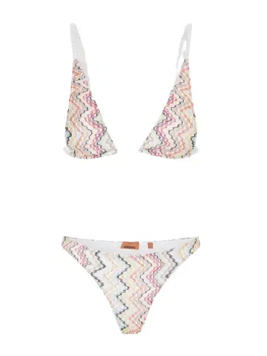 Missoni Mare Striped Metallic Triangle Bikini | Thumbnail 1 Missoni Mare Striped Metallic Triangle Bikini | Thumbnail 1