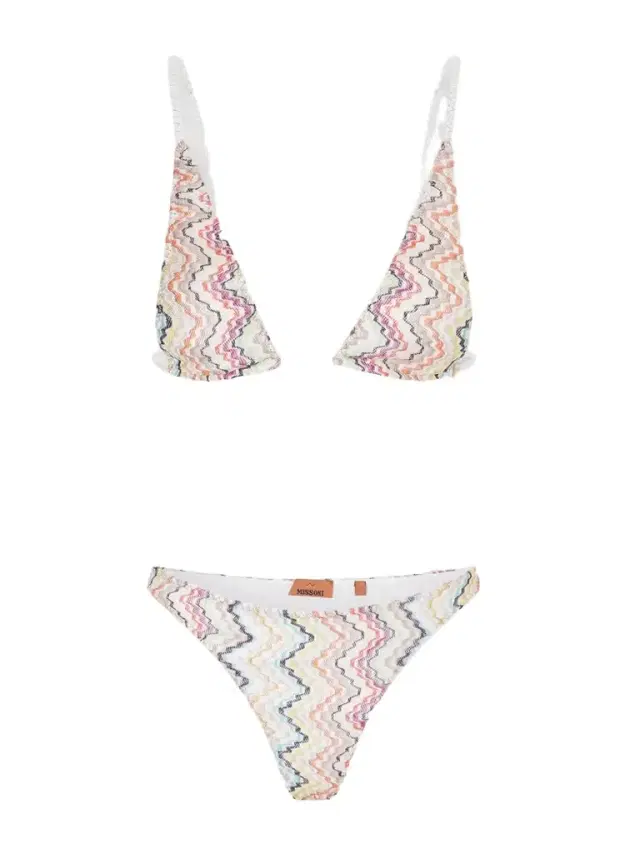 Missoni Mare Striped Metallic Triangle Bikini