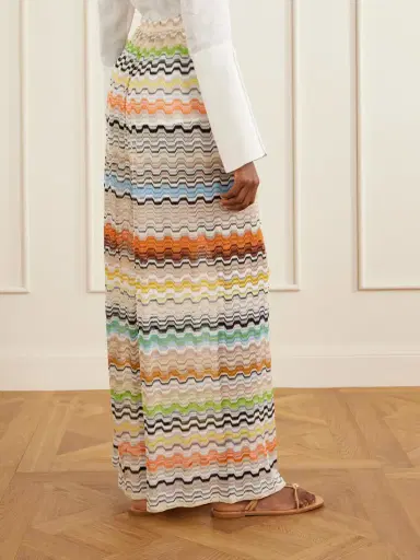 Missoni Striped Crochet-knit Wide-leg Pants | Thumbnail 3 Missoni Striped Crochet-knit Wide-leg Pants | Thumbnail 3
