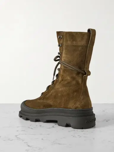 Moncler Vera Suede Combat Boots | Thumbnail 3 Moncler Vera Suede Combat Boots | Thumbnail 3