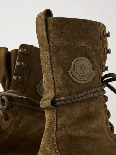 Moncler Vera Suede Combat Boots | Thumbnail 4 Moncler Vera Suede Combat Boots | Thumbnail 4