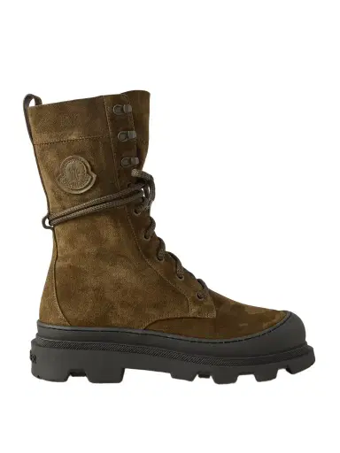 Moncler Vera Suede Combat Boots | Thumbnail 1 Moncler Vera Suede Combat Boots | Thumbnail 1