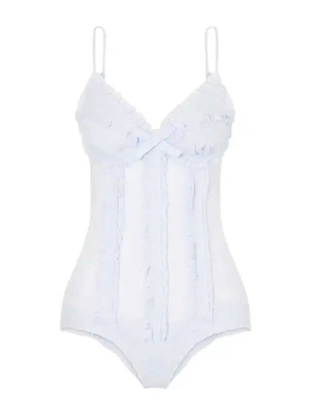 Bow-embellished Ruched Linen Bustier Bodysuit