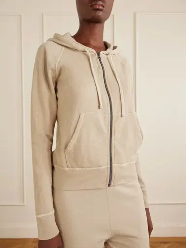 James Perse French Cotton-terry Hoodie | Thumbnail 3 James Perse French Cotton-terry Hoodie | Thumbnail 3
